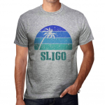 Meeste vintage T-s&auml;rk Graafiline T-s&auml;rk Sligo Sunset Grey Marl XS kanarbiku halli v&auml;rvi