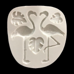 Flamingo kujuga fondant silikoonvorm pehme savist saviliimi kaunistust&ouml;&ouml;riist k&uuml;psetusvorm hall v&auml;rv