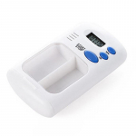 Dispenser LCD Digital Pill Storage 2 v&otilde;re Alarm Timer Meditsiini &uuml;mbris Kell valge