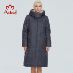 Jope Astrid Paks pikk lahtine talvine soe kaamel Puuvillane mantel Tuulekindel kontorinaise riided 6XL tume maksa v&auml;rv
