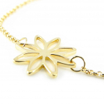 Les Tr&eacute;sors De Lily [F6828] - Bracelet Plaqu&eacute; Or 'Marguerites' kuld