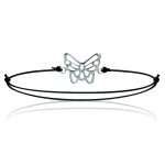 Lily aarded [L7865] - h&otilde;bedane k&auml;ev&otilde;ru 'Butterfly' h&otilde;be must - 16x14 mm must