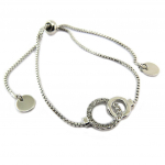 Les Tr&eacute;sors De Lily [P8148] - disainer k&auml;ev&otilde;ru  Forever  h&otilde;bevalge - 15x12 mm valge