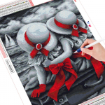 DIY teemantmaal T&auml;ielik puur T&uuml;druku pilt kividest tikandid portreekaunistused 20X30CM