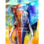 5D teemantmaaling elevant t&auml;isring puur looma teemanttikandid ristpistes 20X30CM