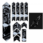 Peegeldavad jalgrattahargi kleebised Maastikuratta kriimustuskindel kahvlikaitse eemaldatav teekleebis 2