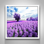 Teemanttikandid Lavendellill DIY Ristpistes Teemantmaaling Maastik Teemantmosaiik 30X30CM