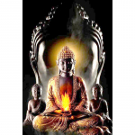 5D DIY teemantmaal  Buddha kuju  3D tikandid Ristpistes kingitus Kodukaunistus 20X30CM