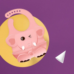 Veekindlad silikoonist pudip&otilde;lled Elevandi multifilmid Beebikraamid Aksessuaarid Reguleeritavad laste toitmine Pudip&otilde;lled R&uuml;hkimisriie pink