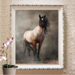 T&auml;iskandiline/&uuml;mmargune puur 5D DIY Teemantmaal, Tikand Ristpistes 3D Kodukaunistuse kingitus Full Round 20X30CM