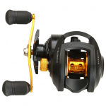 Ultra Smooth 17 + 1 BB Baitcasting Fishing Reel Baitcaster 8kg Max Drag 7,2:1 &uuml;lekandearvuga magnet Left Hand