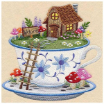 T&auml;is&uuml;mmargune teemantmaal maastik Teemantmosaiik Multifilm Mosaiik Ristpistes Talvine Kodukaunistuse kingitus 20x20CM