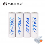 PALO 1,2 V AA laetavad akud 3000 mAh Ni-MH 100% originaal suure mahutavusega AA patarei, laetav kaamera m&auml;nguasjadele Ktv 4pcs