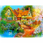 5D DIY Lake Teemantmaal V&auml;rv Scenery Tree Teemanttikandid Rhinestone K&auml;sit&ouml;&ouml; T&auml;ielik &uuml;mmargune puur Kodukaunistus Kunst kingitus Full Round 15x20CM