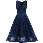 Naiste elegantne vintage pitskleit V kaelusega, kumerdatud rinnaga, kokkusurutud v&ouml;&ouml;kohaga l&uuml;psja balli uisutaja Midi kokteili&otilde;htu pidulik pidulik erijuhtumi varustus S