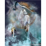 DIY 5D Teemantmaal Hunt Unen&auml;op&uuml;&uuml;dja ​​Teemanttikandid Loom Ristpistes T&auml;is&uuml;mmargune &uuml;mmargune puur K&auml;sitsi kodukaunistus kingitus Full Round 20x30CM