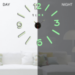 3D helendav seinakell peegelseinakleebised Loomingulised DIY kellad Eemaldatav kunstkleebis Kodukaunistus Elutuba Kuum kvartsn&otilde;el S