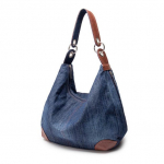Suur luksuslik naiste teksakott Suur &otilde;lakott Sinine teksadest k&auml;ekott Jean Denim Tote Crossbody naiste &otilde;lakott tumesinine v&auml;rv