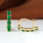 &Otilde;rn &uuml;mmargune roheline kivist tilkk&otilde;rvar&otilde;ngad Viie kiviga klambriga k&otilde;rvar&otilde;ngad Naiste kullav&auml;rvi mitmek&uuml;lgsed peened kingitused, armastuse ehted, igap&auml;evased peok&otilde;rvar&otilde;ngad roheline