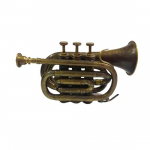 Nautiical Antiik messingist Ilus Trompet Bugle Horn 3 Value + Suuosa sarv
