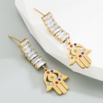 Naiste rippk&otilde;rvar&otilde;ngad Loomingulised titaanist terasest plisseeritud kullast armastusega heledad luksuslikud temperamendiga k&otilde;rvar&otilde;ngad OneSize