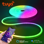 Tuya Smart Life 12V RGB neoonvalgus LED-riba h&auml;&auml;ljuhtimine Neoontross toru v&auml;liaia taustvalgus kaunistus Alexa Google Home 1m