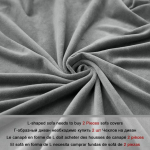 1-osaline sametkangast diivanikate Elastne sektsioonkuhvel L-kujuline diivanikott Tugitool L-kujuline diivanikott elutuppa Part A-A 90-140cm