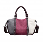 Naiste k&auml;ekott Patchwork Canvas Totes Suure mahutavusega &otilde;lakott lilla