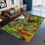 3D loomaprindiga vaip lapsed m&auml;ngivad vaip elutuba magamistuba ilus vaip libisemiskindel uksematt fotograafia rekvisiidid kingitus 40x60cm