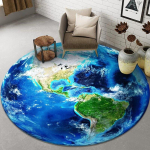 3D Maa &uuml;mmargune elutoa vaip libisemiskindel tool Mat Magamistoa vaip poistetoa sissep&auml;&auml;su uksematt Lapsed M&auml;ngumati ala vaip Diameter 120cm