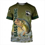 3D-kalastusprintidega Meeste T-s&auml;rk suvine v&auml;litingimustes l&uuml;hikeste varrukatega s&auml;rk Suurem&otilde;&otilde;tmeline vabaaja pullover Meeste mood T&auml;navar&otilde;ivad Meeste r&otilde;ivad S