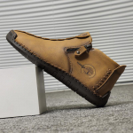 Meeste retro poolsaapad suured k&auml;sitsi valmistatud vabaajajalatsid 38-48 meeste autos&otilde;idukingad 43 pruun