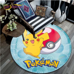 Elutoa vaip Pikachu Cartoon Pokemon 3D &uuml;mmargused matid diivanilauale Kodu lastele P&otilde;randavaip, libisemisvastane ala vaip 120cm
