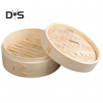 1 komplekt bambusest auruti 2 kihilise disainiga toiduauruti keetmine pelmeeni kalaliha auruti koduk&ouml;&ouml;ki 20 cm