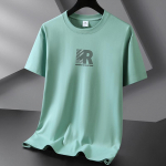 R Meeste mood L&uuml;hikeste varrukatega T-s&auml;rk Pure Cotton Tee S-6XL S heleroheline v&auml;rv