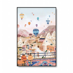 Kuulus linnaturismi plakat T&uuml;rkiye Itaalia Portugal Maastik Seinakunst &Otilde;limaal P&otilde;hjamaade elutuba Kodukaunistus Pilt 21X30cm No Frame