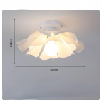 Petal S&ouml;&ouml;gitoa l&uuml;hter P&otilde;hjamaade Modern Model Room Magamistoa Kunst laelamp Ceiling light-40cm-white