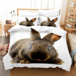 kemila 3D elav j&auml;nku voodipesu tekikott ja padjap&uuml;&uuml;r kaheinimesevoodi digitaaltr&uuml;ki voodipesu EU Single 135x200