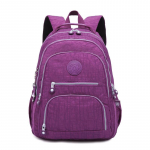 Moodne klassikaline seljakott koolikott teismelistele t&uuml;drukutele Nailonist seljakotid vabaaja reisis&uuml;learvuti kott meestele ja naistele None lilla