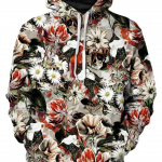 Moodne meeste naiste kapuuts, 3D prinditud troopiliste lilledega dressipluus vabaaja spordidress XL