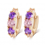 1 paar r&otilde;ngask&otilde;rvar&otilde;ngaid, v&auml;rvilised kivist geomeetrilised &uuml;mmargused elegantsed mitteallergilised t&uuml;drukute k&otilde;rvar&otilde;ngad kuldne