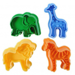 4 tk / komplekt loomakujuline fondant koogi kolb l&otilde;ikur Sugarcraft kaunistusvorm