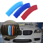 ABS 3-v&auml;rvilise iluv&otilde;re katteribad klambri trimm BMW F10 F11 5-seeria neeruv&otilde;re M-Sport 12 baari sisestusega 2011-2013 autole
