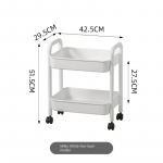 5-astmeline raskeveokite metallist veerev hoiuk&auml;ru lukustatavate ratastega, multifunktsionaalsed riiulid k&ouml;&ouml;gi-elutoa kontori jaoks, 2 layer