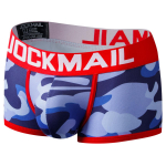 Boxer JOCKMAIL br&auml;ndi madala k&otilde;rgusega pol&uuml;ester materjalist kamuflaažiprint mugav Trunks hingav spordipesu M punane