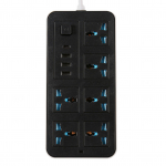 Smart Power Strip 6 liigpingekaitse v&auml;ljundiga, 3 USB-porti ja 1 TypeC-porti mitme pordiga Smart EU Plug
