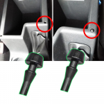 2x auto keskkonsooli k&auml;etoe padi kummist klambri alumine peatuskatte padi Skoda Octavia MK3 5E 2012 2013 2014 2015&ndash;2019 jaoks