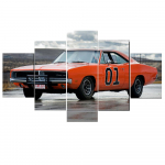 5 t&uuml;kki seinakunsti l&otilde;uendimaal oranž 01 autoplakati pildid kaasaegne elutuba magamistuba kodukaunistuse raamistik Modulaarne raamita 20x35cm*2 20x45cm*2 20x55cm*1