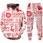Cartoon Deer 3D Print Merry Christmas Theme kapuuts/komplekt Mood Paar Spordidress Spordir&otilde;ivad Naljakas uusaasta p&uuml;hadepeo riided 2XL
