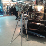 P&otilde;randalamp Vintage Industrial Designer Chrome Nautical SPOT Light Statiiv p&otilde;randalamp Dekoratsioon 177,8 cm